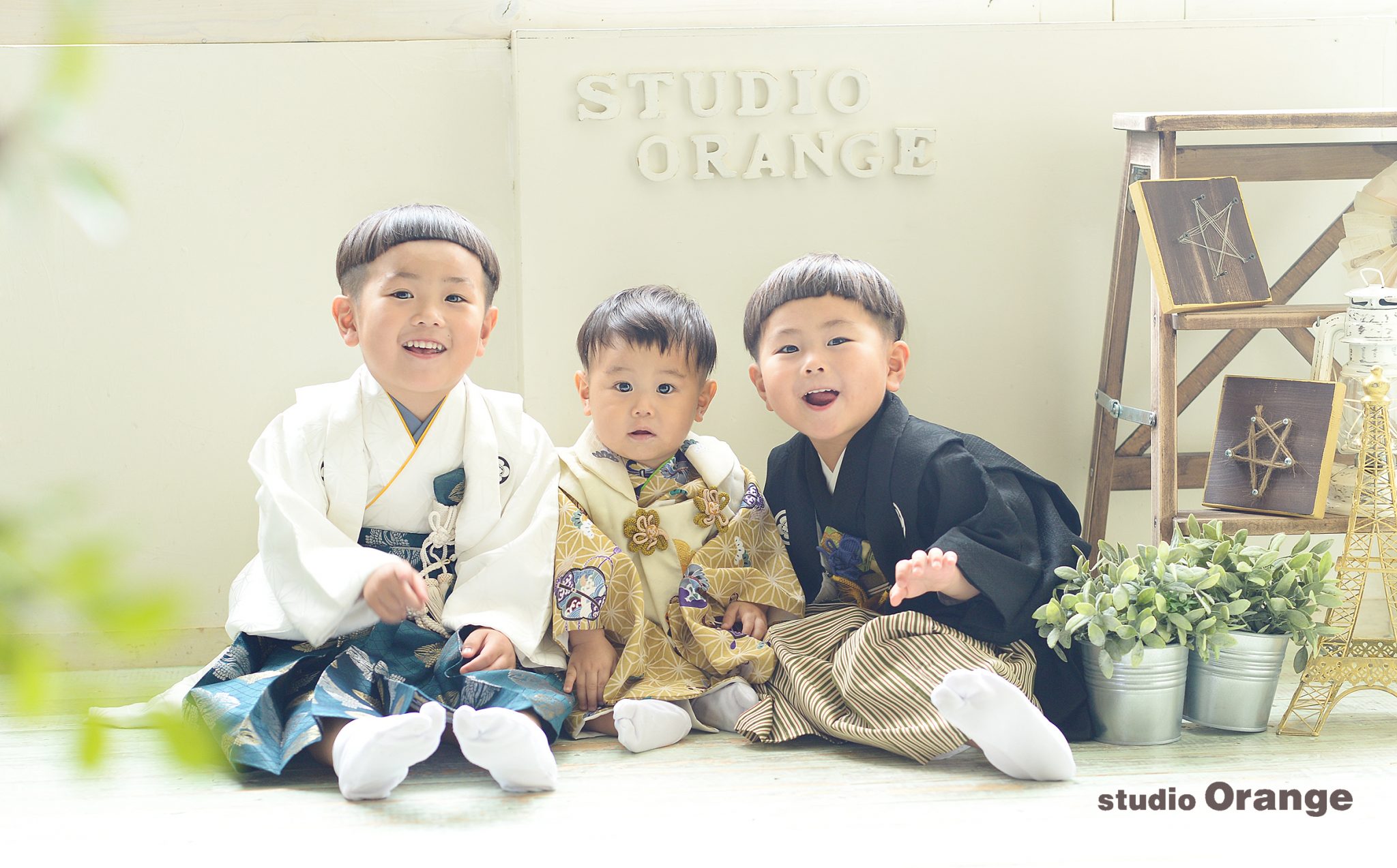 お揃いヘアーの３兄弟さん！！！