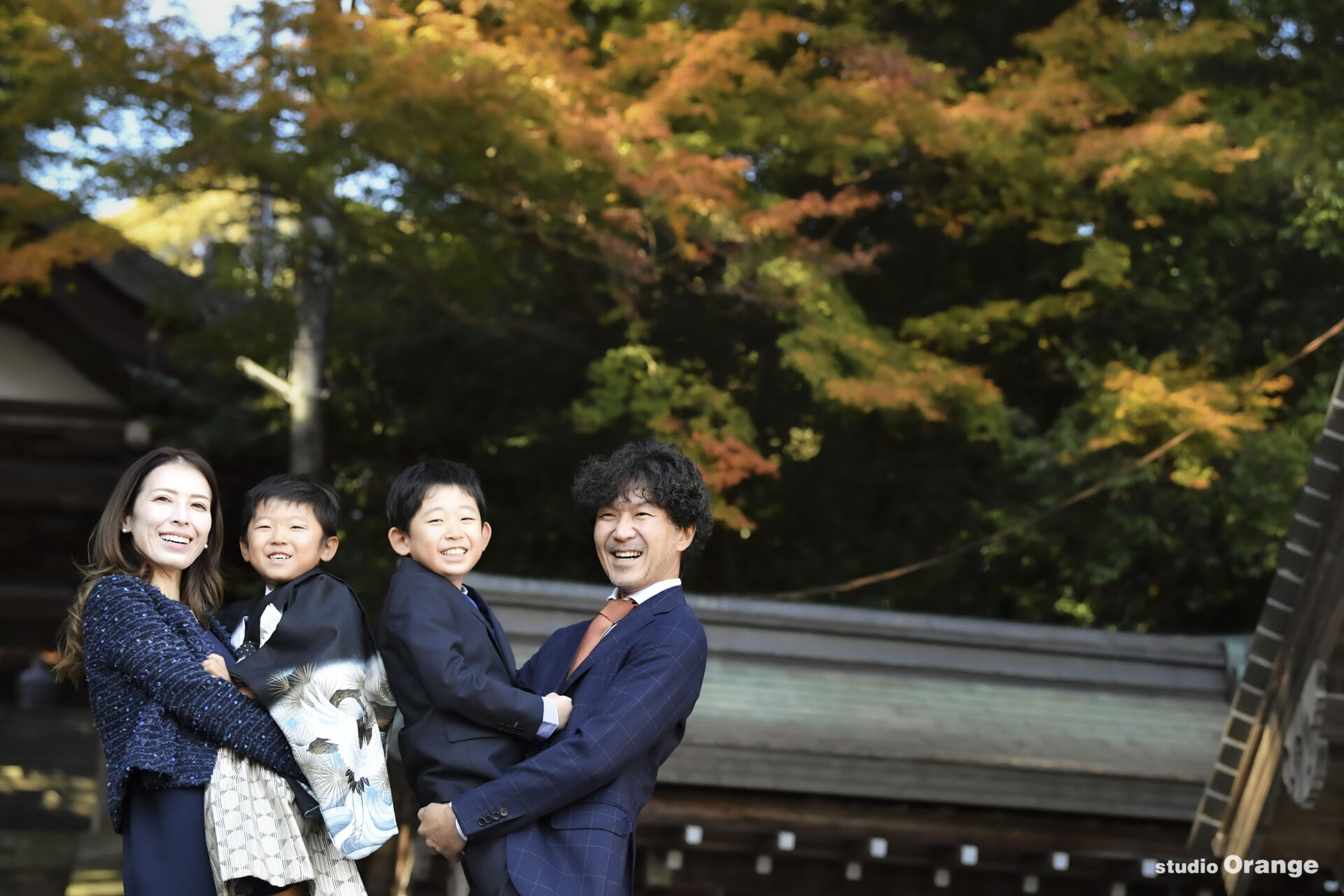 往馬大社（生駒神社）の七五三出張撮影はスタジオオレンジへ