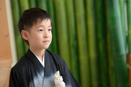 持込着物　黒　5才　七五三