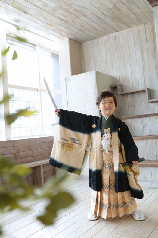 5歳　男の子　七五三　持込着物