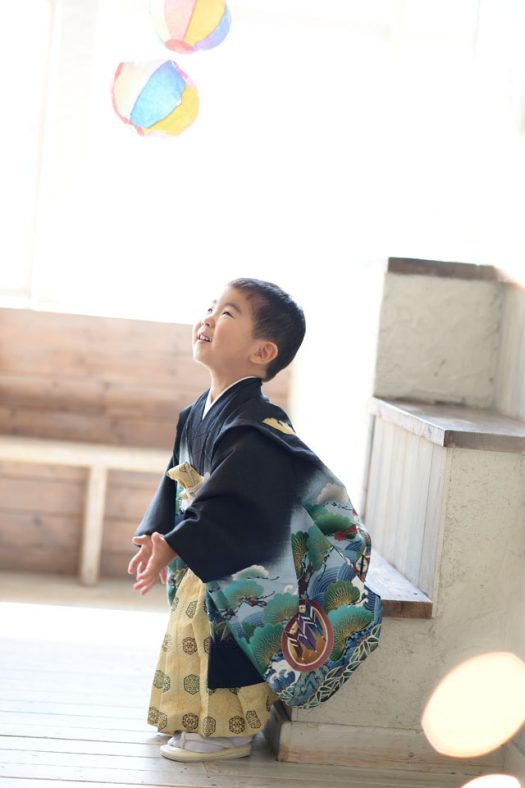 3歳男の子　七五三　和装　着物