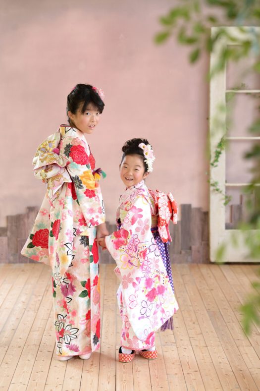 お姉ちゃん　着物　姉妹撮影