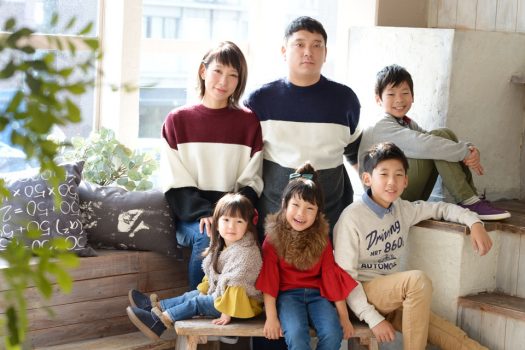 家族撮影　子だくさん