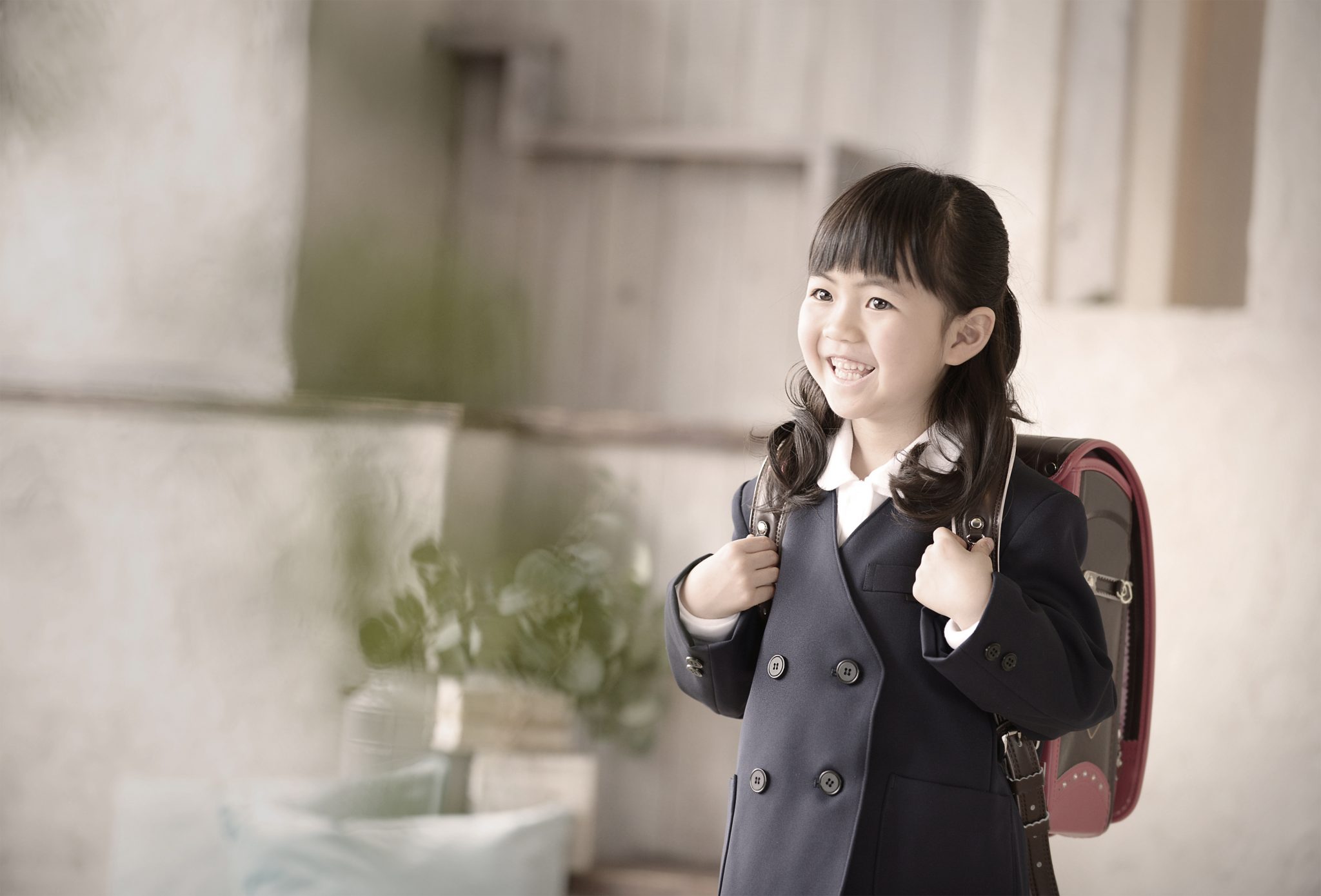 お兄ちゃんかっこよかったよ、入学撮影でご来店のＵちゃん。