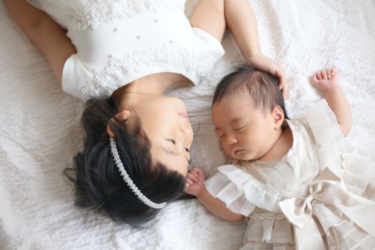 奈良市　お宮参り　姉妹撮影