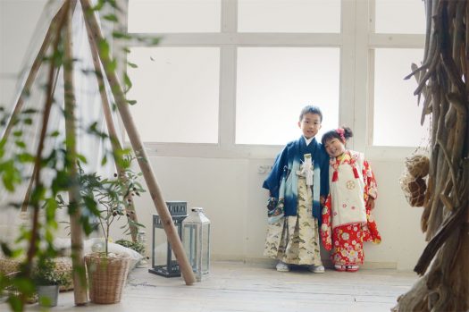 七五三　3歳女の子　5歳男の子