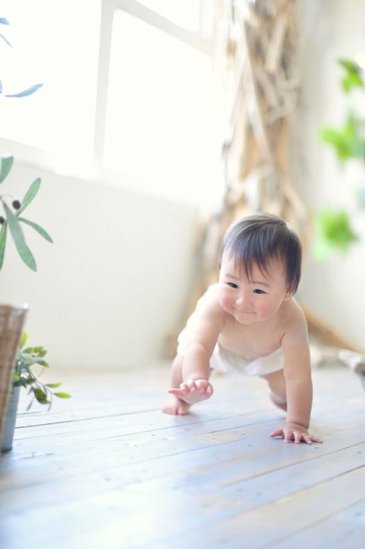 はだかんぼ　撮影　奈良市