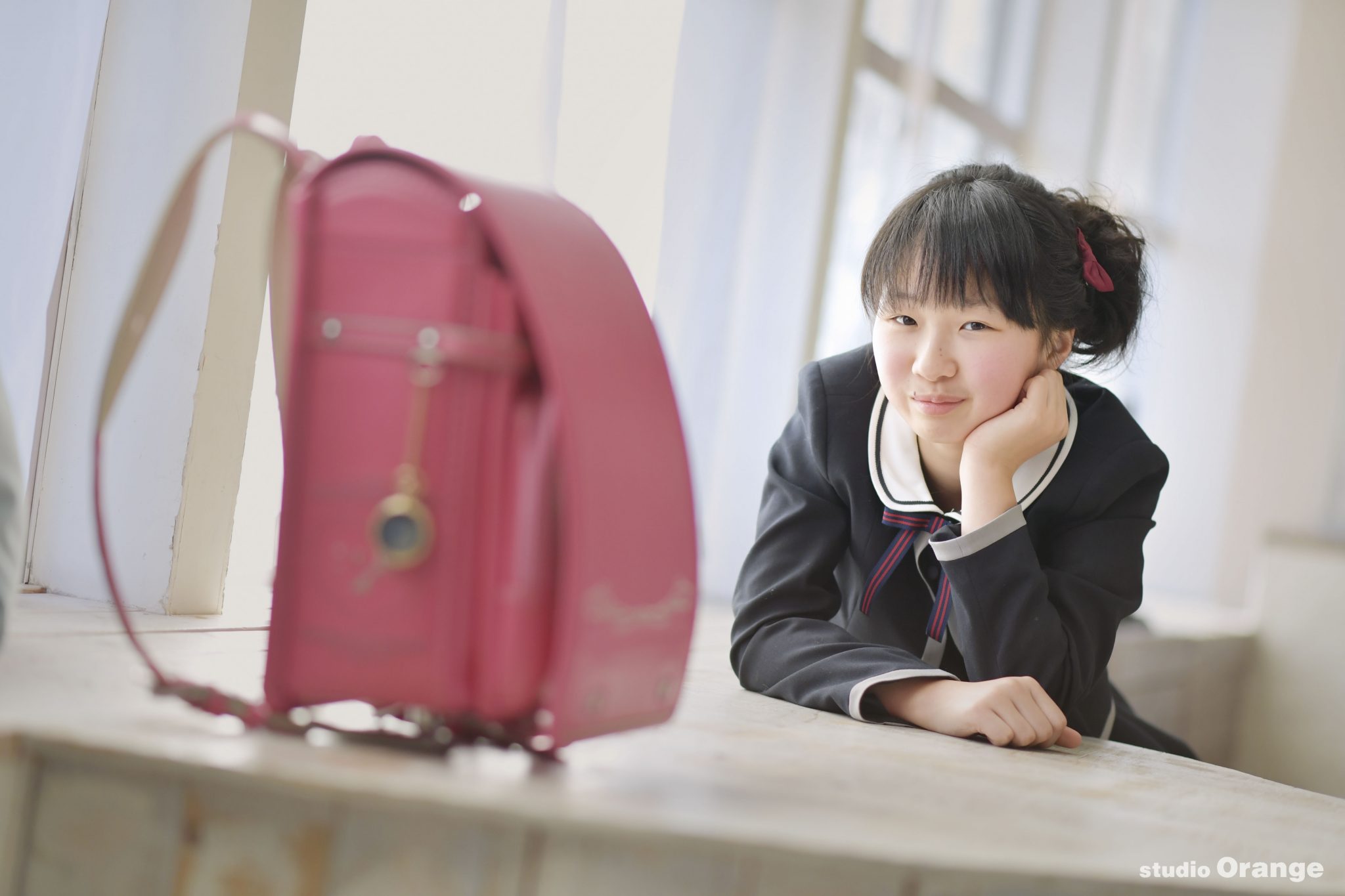 お世話になったランドセルと、卒業記念撮影