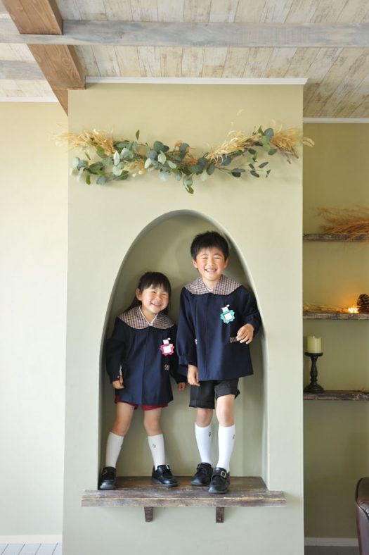 奈良市　生駒市　帝塚山　富雄　木津川市　精華町　スタジオレンジ　卒園　兄妹撮影　制服