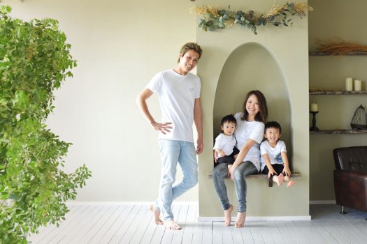 奈良市　生駒市　帝塚山　富雄　木津川市　精華町　スタジオレンジ　リンクコーデ　おそろい　家族撮影