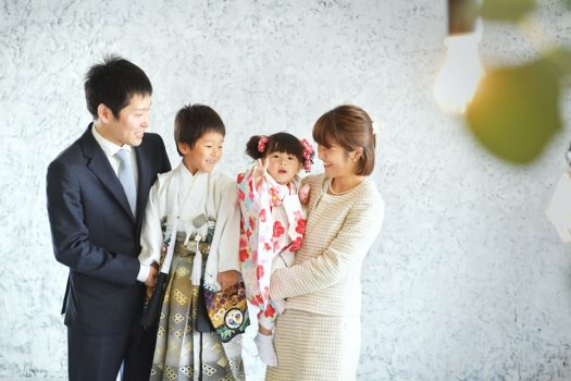 七五三　5歳男の子　3歳女の子