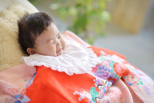 お宮参り　女の子　