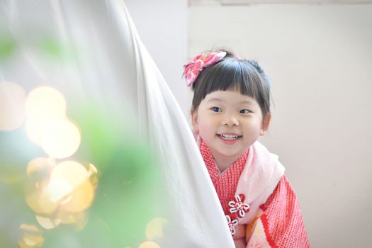 七五三　３歳　着物　前撮り