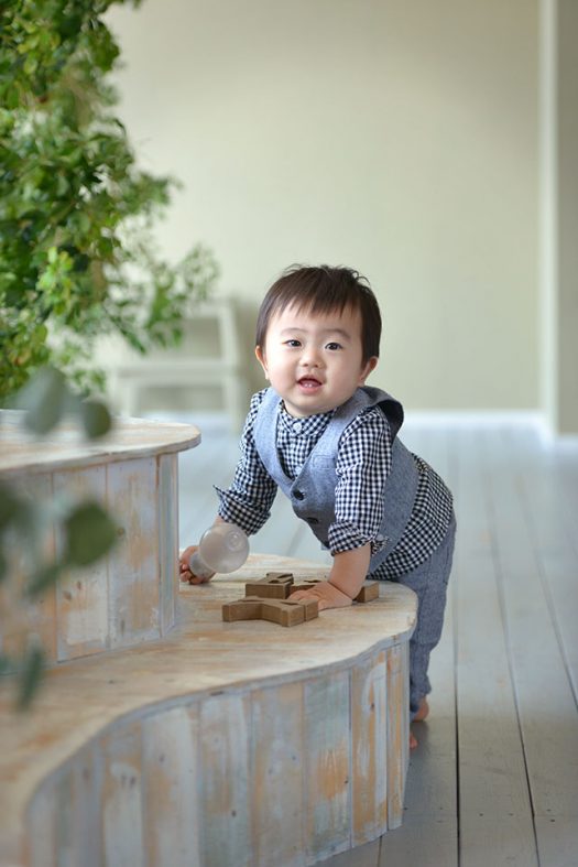 バースデー撮影　男の子　スーツ
