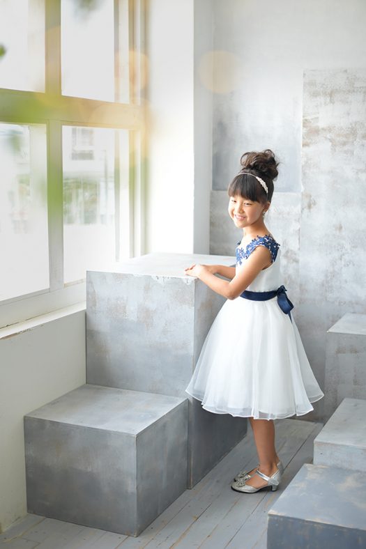 七五三　７歳　女の子　ドレス　洋装