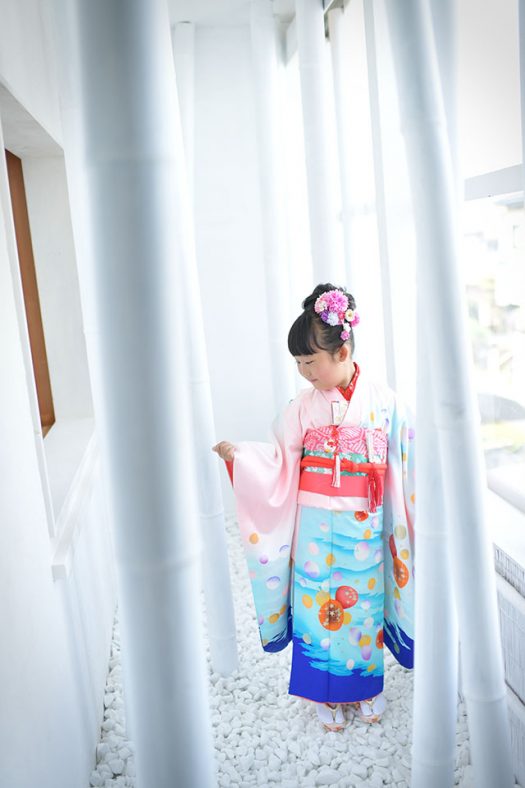 七五三　前撮り　持ち込み着物
