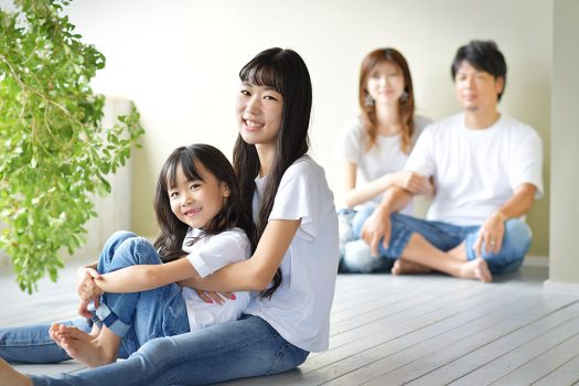 姉妹　家族撮影　私服