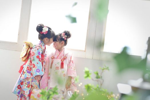 七五三　姉妹　７歳　3歳　着物