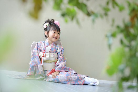 新作着物　７歳　七五三