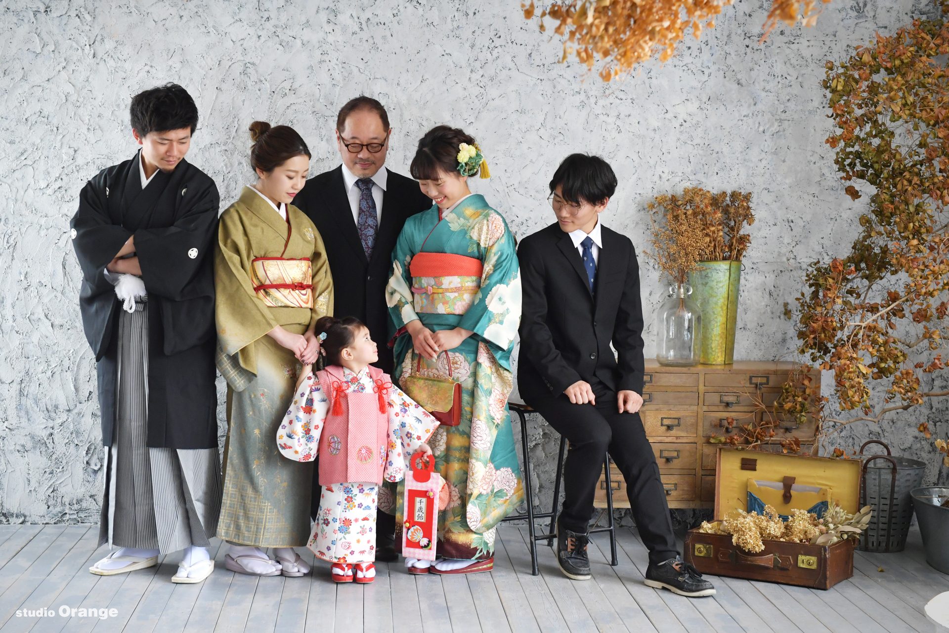 大阪府大阪市より姪っ子ちゃんの七五三と成人式撮影