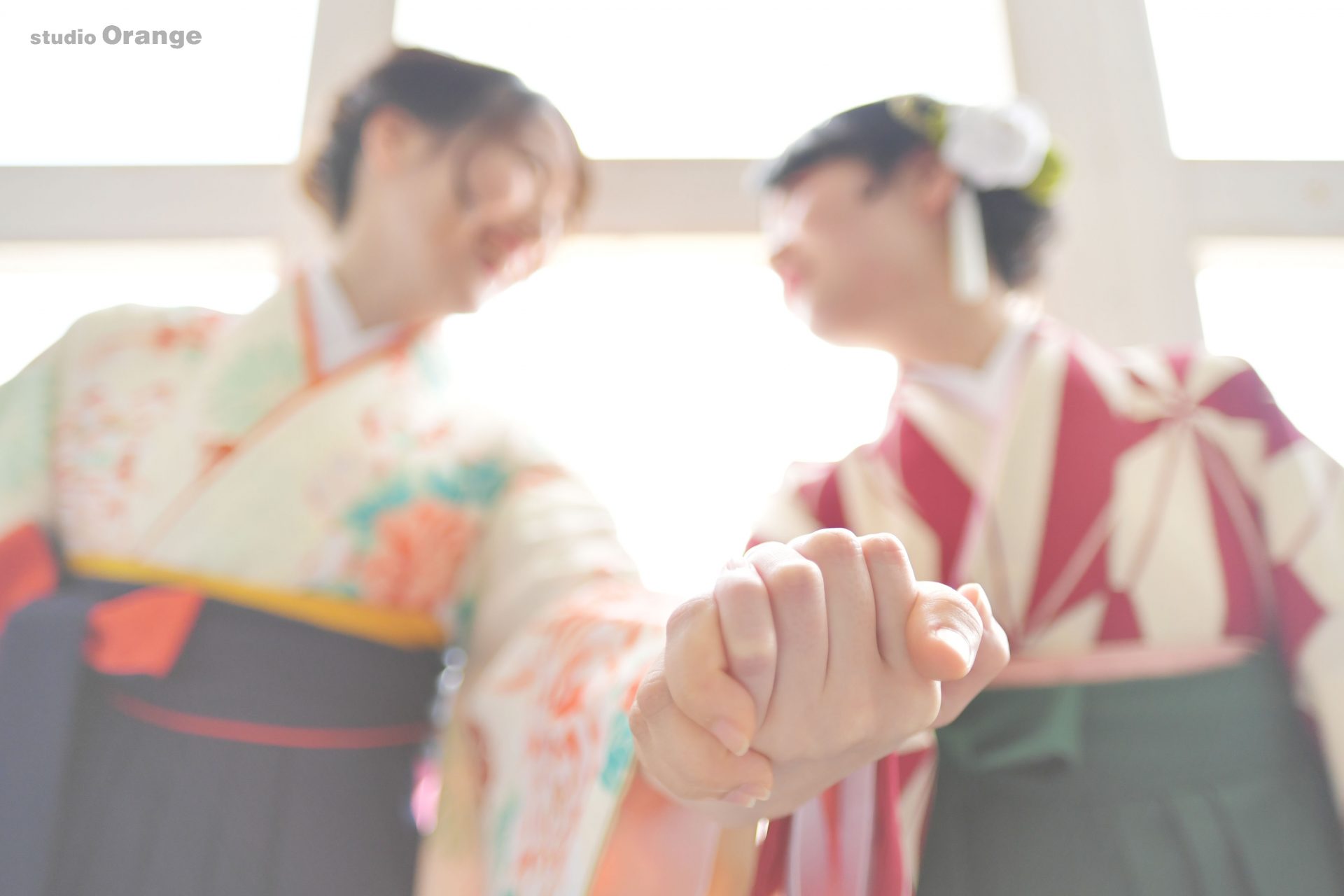 これが私たちの卒業式。和歌山と大阪から友達と一緒に卒業袴撮影。