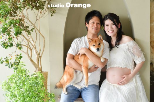 奈良　マタニティフォト　犬といっしょ
