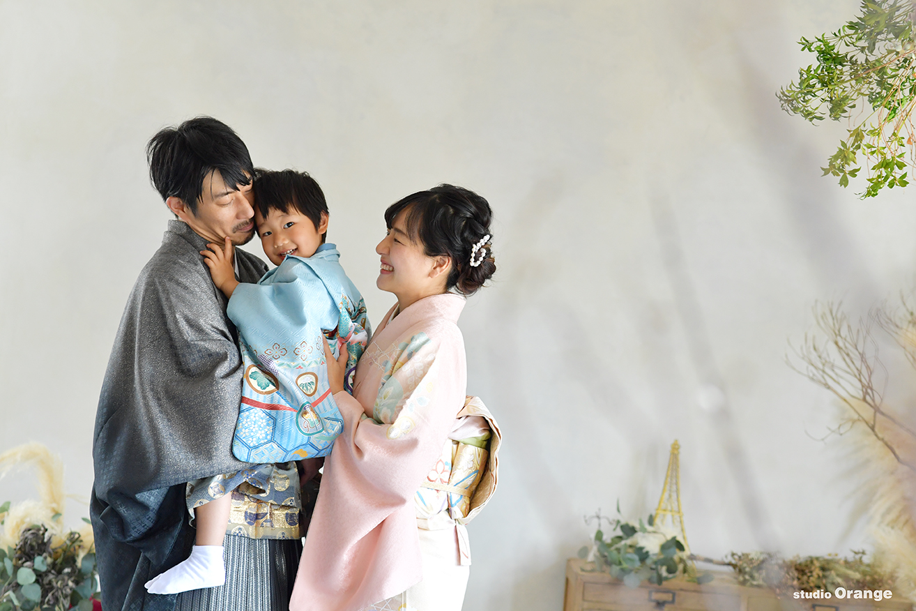 お母さんの心配いらずだった3歳男の子さんの七五三撮影