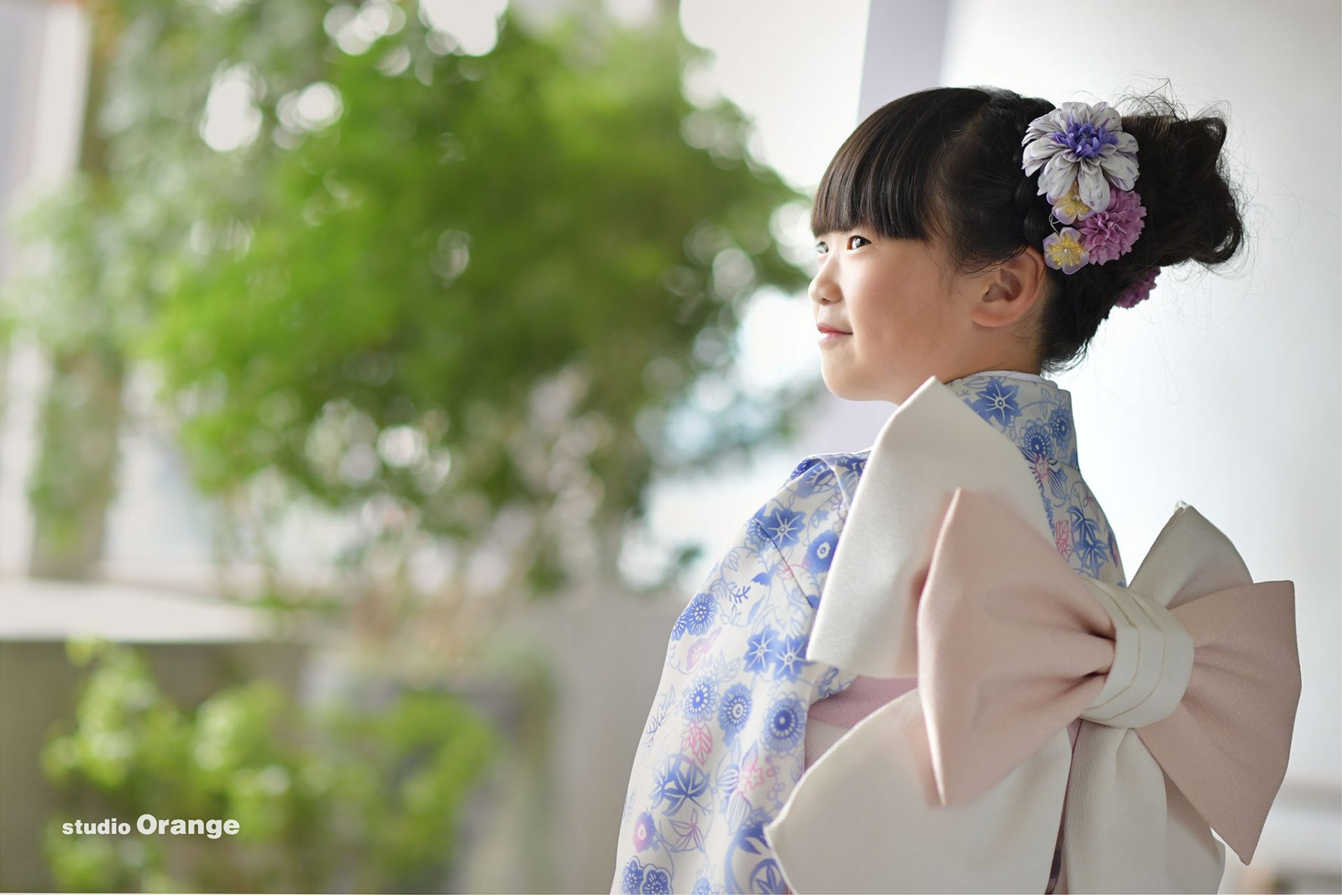 奈良県奈良市からお越しの7歳女の子の七五三撮影