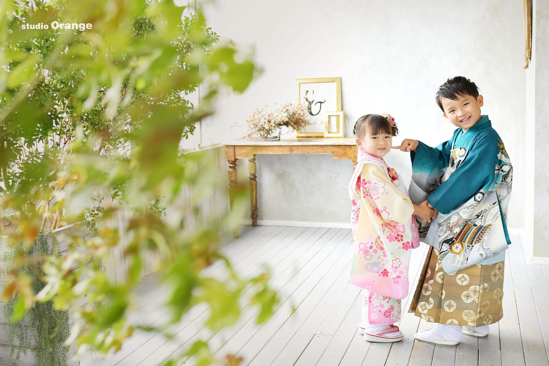 奈良県奈良市から兄妹揃って七五三のご撮影