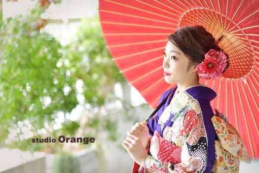 成人式　前撮り　後撮り　奈良　写真館　スタジオオレンジ