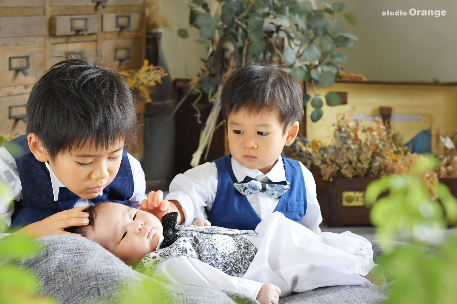 お子様の成長を願って初めてのお宮参り撮影
