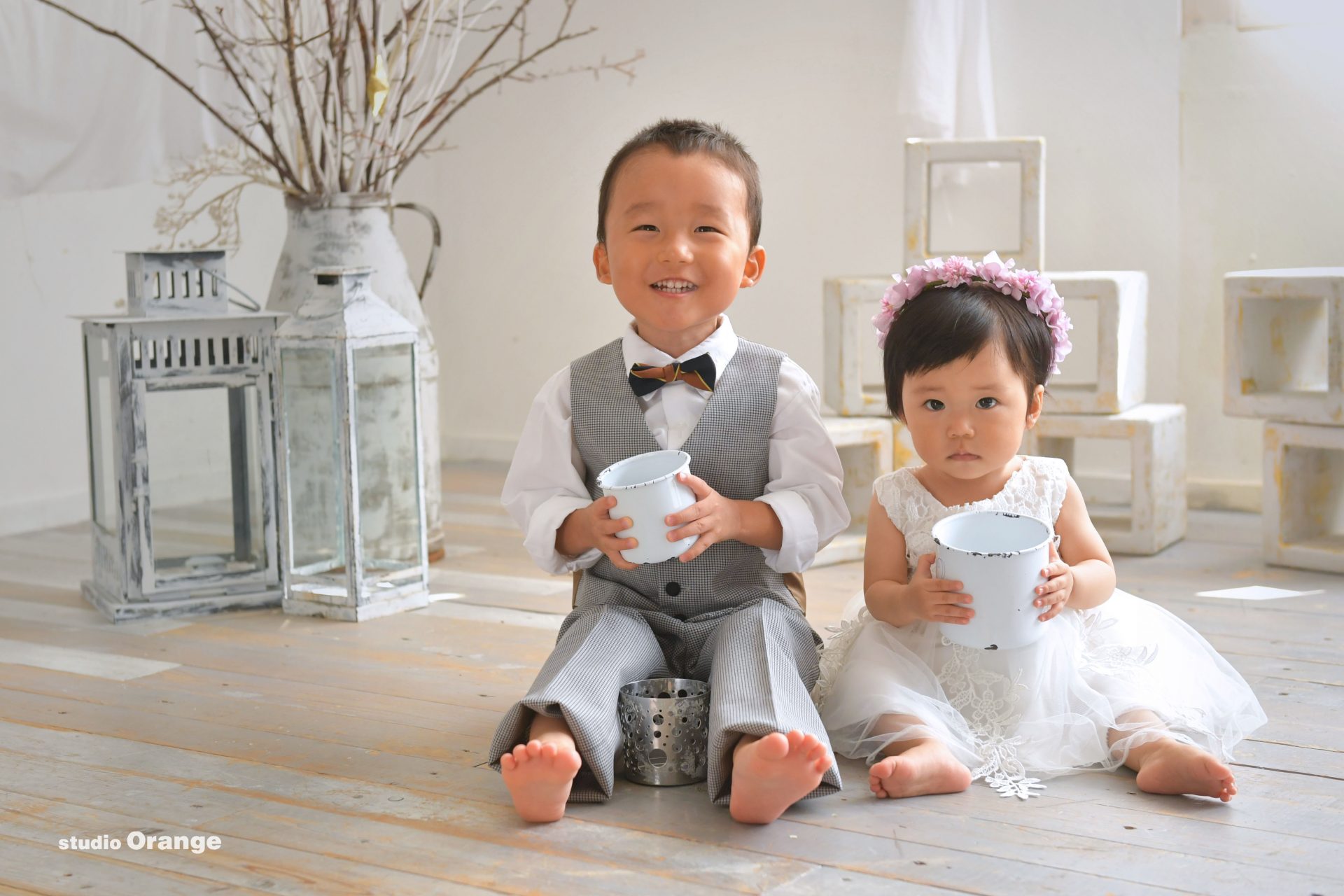 兄妹揃っての1歳フォト