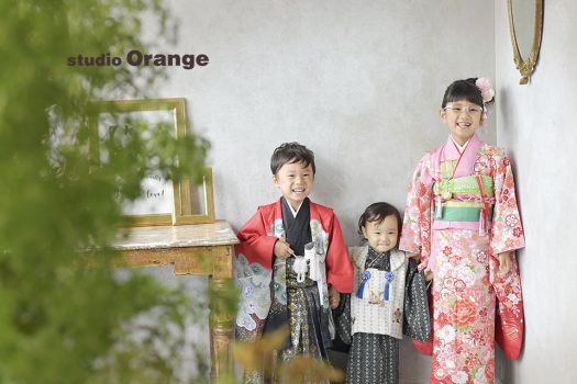 奈良　写真館　七五三　着物　袴