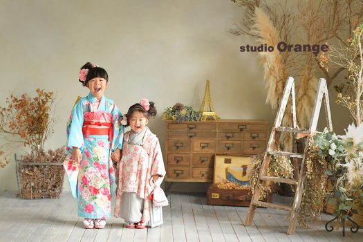 奈良店　七五三　和装　姉妹写