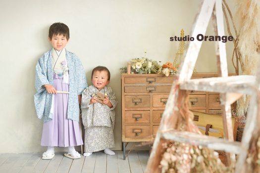 奈良店　七五三　和装　着物　袴　兄弟写し　姉妹写し
