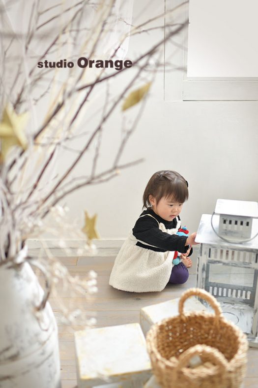 奈良店　フォトスタジオ　写真館　誕生日　バースデー　私服　1人写し