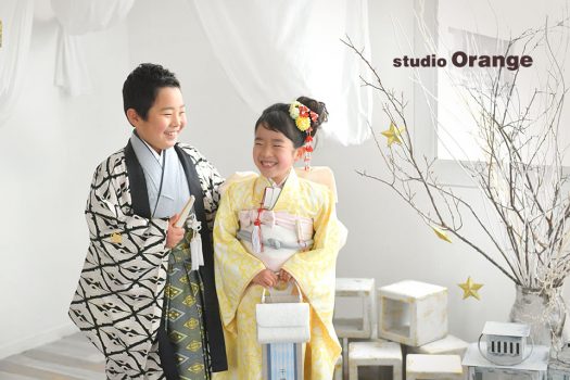 フォトスタジオ　写真館　七五三　和装　袴　帯　被布　姉妹写し　奈良市　学園前　生駒　大和郡山市　精華町　木津川市　春日大社　帯解寺　菅原天満宮　生駒大社　率川神社