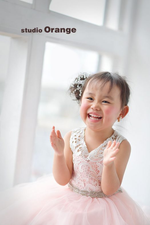 女の子　ドレス　奈良　写真館　ナチュラル　アンティーク　スタジオ