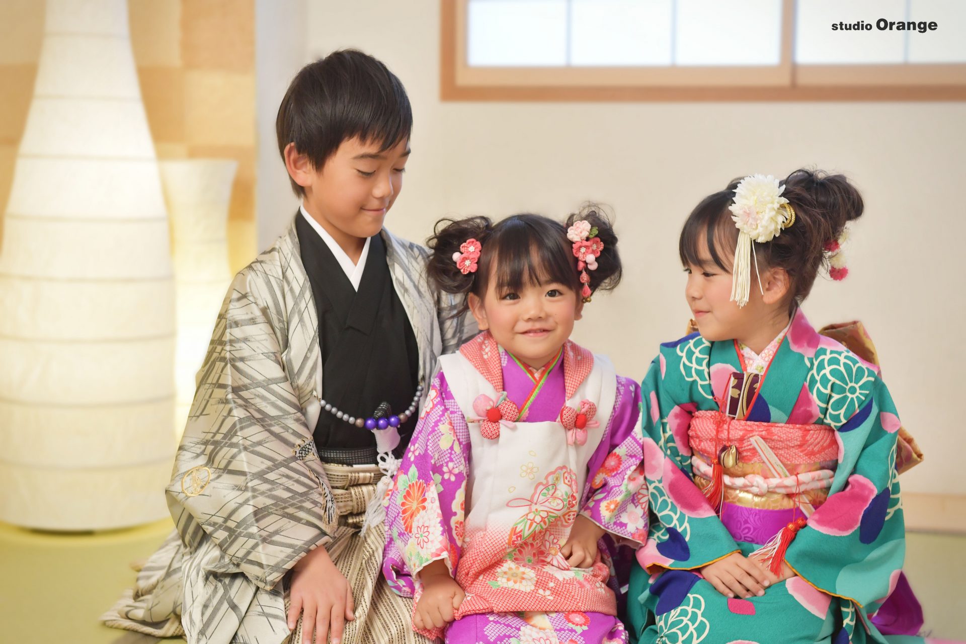 京都府木津川市からお越しの3歳7歳七五三撮影