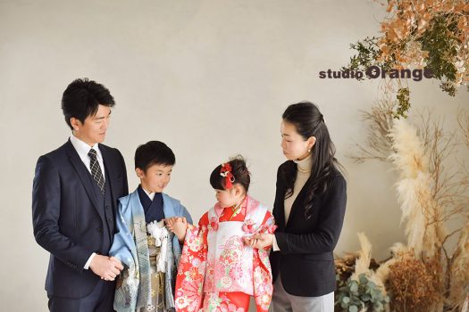 フォトスタジオ　写真館　七五三　和装　袴　帯　被布　家族写し　奈良市　学園前　生駒　大和郡山市　精華町　木津川市　春日大社　帯解寺　菅原天満宮　生駒大社　率川神社