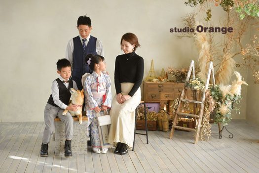 フォトスタジオ　写真館　七五三　和装　袴　帯　被布　家族写し　奈良市　学園前　生駒　大和郡山市　精華町　木津川市　春日大社　帯解寺　菅原天満宮　生駒大社　率川神社