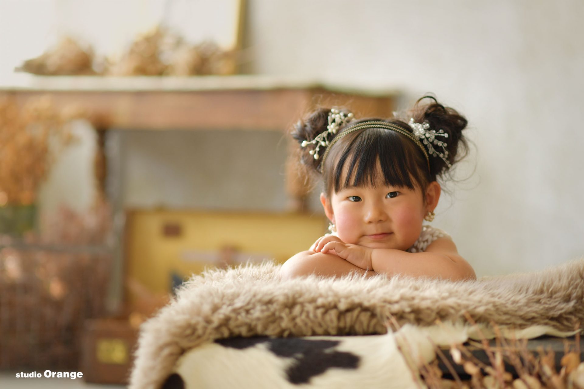 奈良県磯城郡からお越しの3歳女の子の七五三撮影