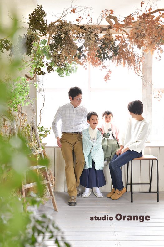 フォトスタジオ　写真館　七五三　和装　袴　帯　被布　姉妹写し　兄弟写し　兄妹写し　姉弟写し　家族写し　奈良市　学園前　生駒　大和郡山市　精華町　木津川市　春日大社　帯解寺　菅原天満宮　生駒大社　率川神社