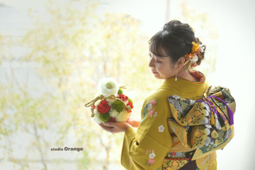 奈良県　奈良市　写真　写真館　オレンジ　スタジオ　スタジオオレンジ　フォト　フォトスタジオ　Photo 子供　大人　バースデー　お宮参り　赤ちゃん　七五三　成人式　入学　卒業　ブライダル　結婚式　写真だけの結婚式　フォトウェディング　ウェディング　袴　振袖　ドレス　打掛　白無垢　色打掛　　