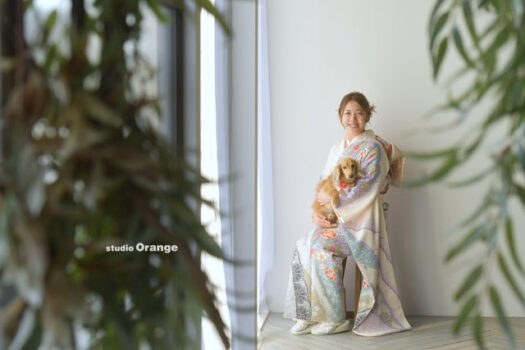奈良県　奈良市　写真　写真館　オレンジ　スタジオ　スタジオオレンジ　フォト　フォトスタジオ　Photo 子供　大人　バースデー　お宮参り　赤ちゃん　七五三　成人式　入学　卒業　ブライダル　結婚式　写真だけの結婚式　フォトウェディング　ウェディング　袴　振袖　ドレス　打掛　白無垢　色打掛　　