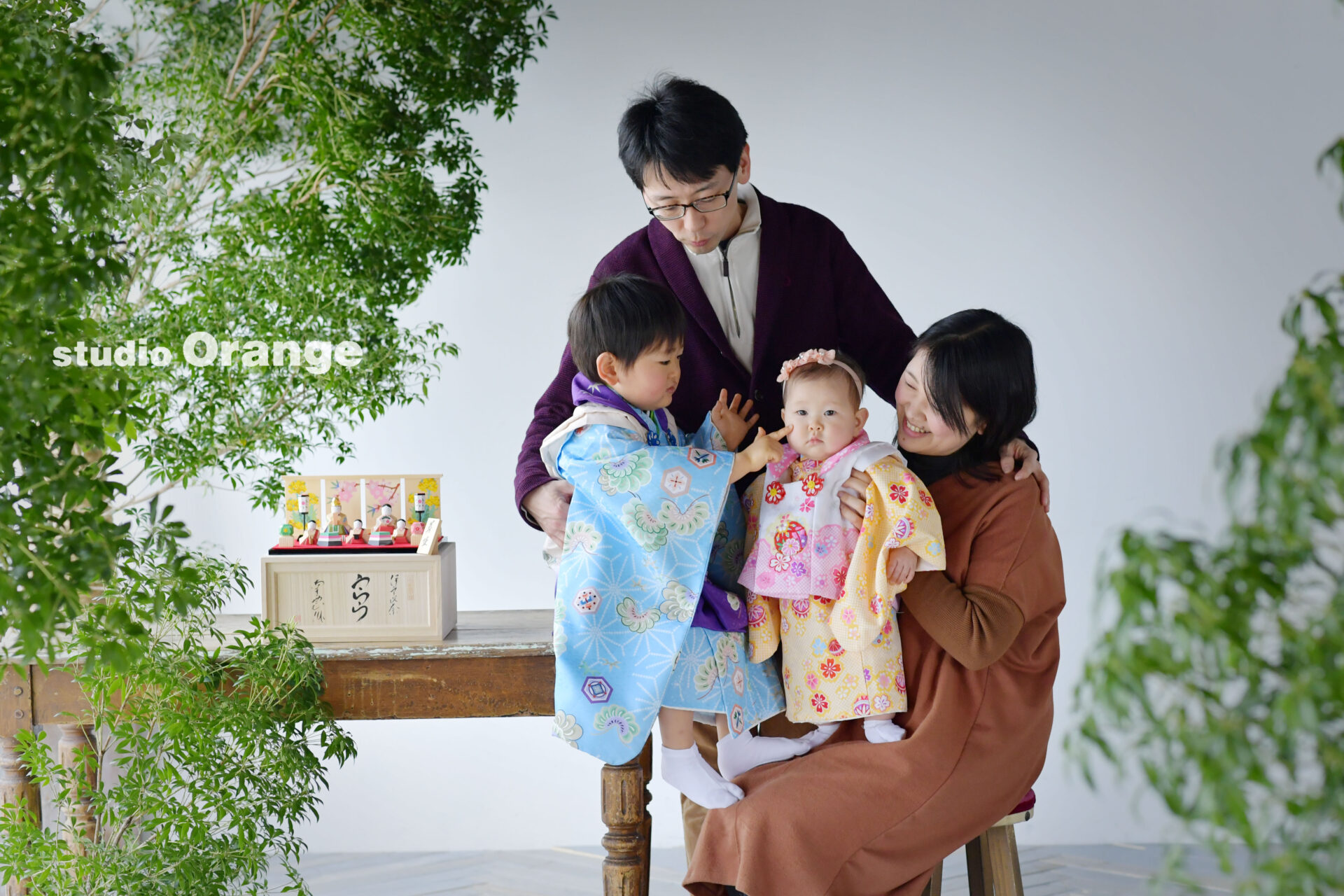 桃の節句の撮影は２月、３月に家族みんなで！