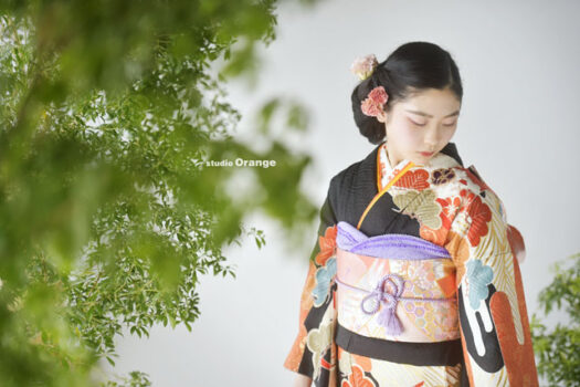 奈良県　奈良市　写真　写真館　オレンジ　スタジオ　スタジオオレンジ　フォト　フォトスタジオ　Photo 子供　大人　バースデー　お宮参り　赤ちゃん　七五三　成人式　入学　卒業　ブライダル　結婚式　写真だけの結婚式　フォトウェディング　ウェディング　袴　振袖　ドレス　打掛　白無垢　色打掛　　