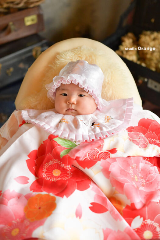奈良県　奈良市　写真　写真館　オレンジ　スタジオ　スタジオオレンジ　フォト　フォトスタジオ　Photo 子供　大人　バースデー　お宮参り　赤ちゃん　七五三　成人式　入学　卒業　ブライダル　結婚式　写真だけの結婚式　フォトウェディング　ウェディング　袴　振袖　ドレス　打掛　白無垢　色打掛　　