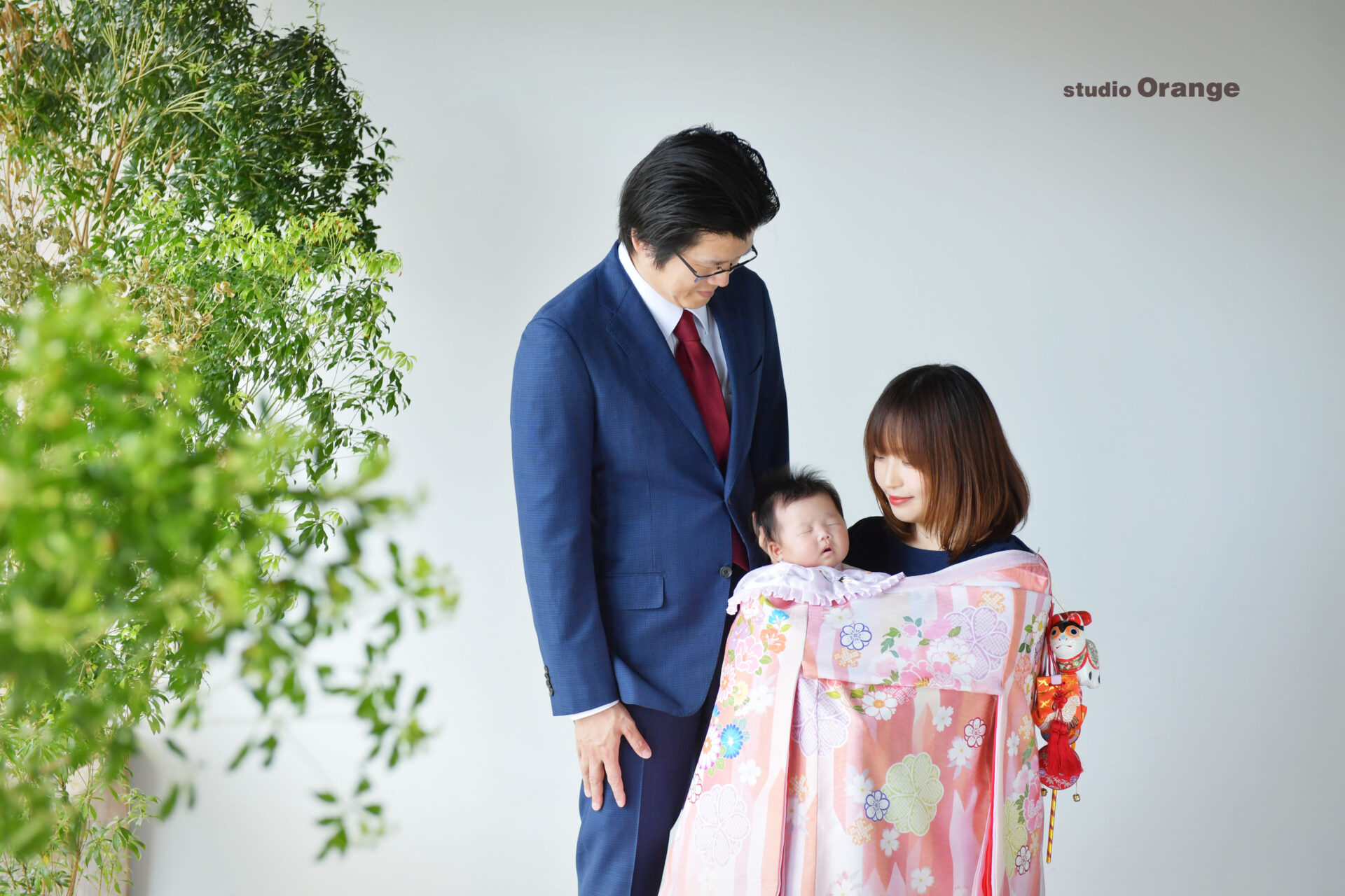 2ヶ月女の子のお宮参り撮影