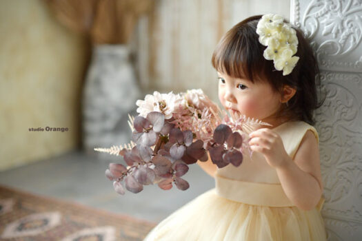 奈良県　奈良市　写真　写真館　オレンジ　スタジオ　スタジオオレンジ　フォト　フォトスタジオ　Photo 子供　大人　バースデー　お宮参り　赤ちゃん　七五三　成人式　入学　卒業　ブライダル　結婚式　写真だけの結婚式　フォトウェディング　ウェディング　袴　振袖　ドレス　打掛　白無垢　色打掛　　